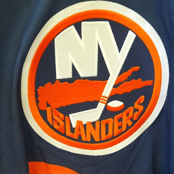CCM Islanders Blue and Orange Hockey Jersey - Picture 3 of 10